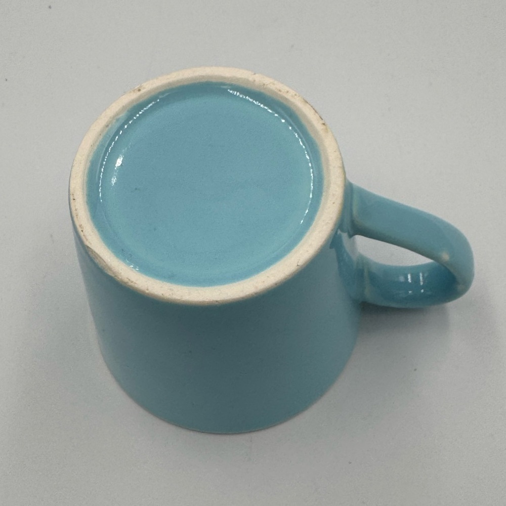 Vintage Cameron Clay Products Scandia Blue & White Coffee Set - Picture 5 of 9